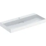 Lavabo Geberit ONE CleanDrain: 105x48cm, Toma de grifo=Centro, Rebosadero=Sin, Lavabo: blanco/KeraTect, Tapa: blanco brillante